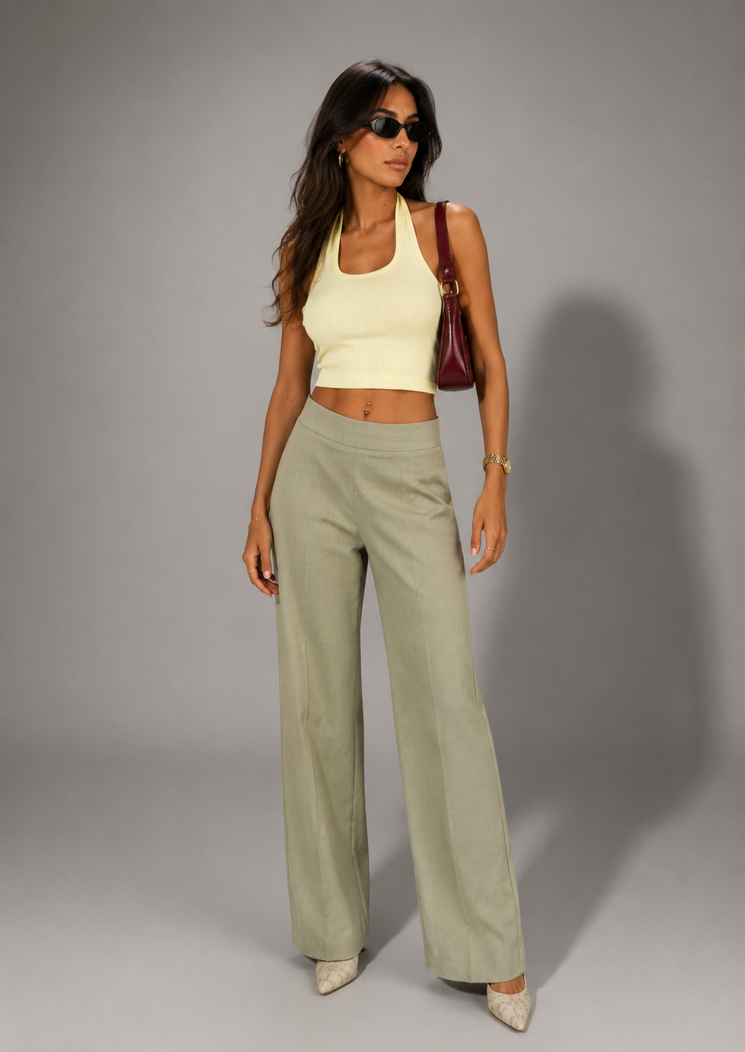 Célo Pants - Linen - Mid Rise