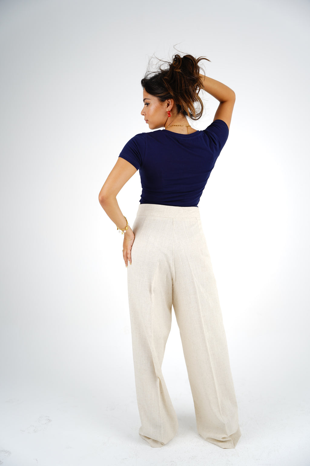 Célo Pants - Linen - Mid Rise