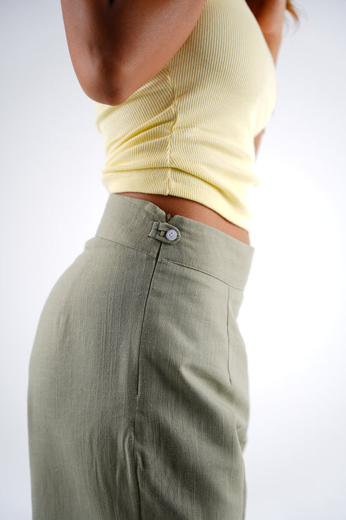 Célo Pants - Linen - Mid Rise